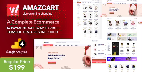 Multi Vendor ECommerce Laravel Script  - amazcart