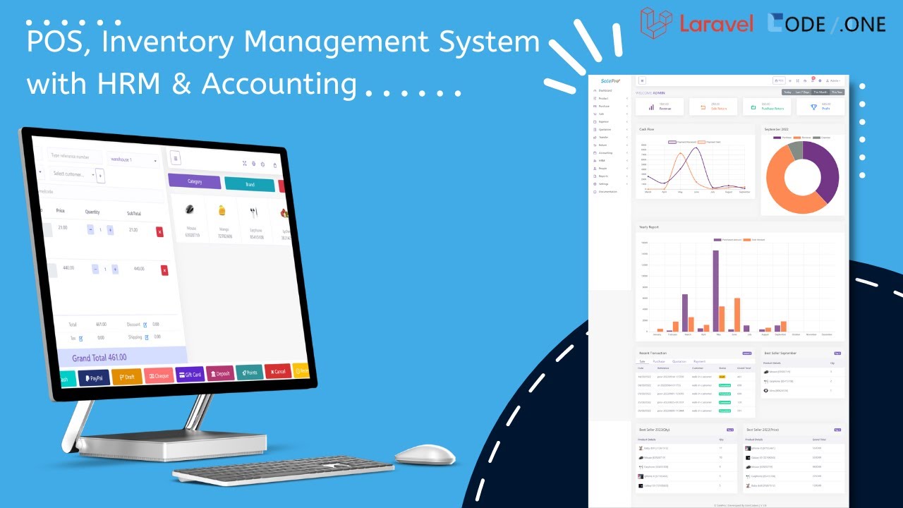 POS, Inventory Management System, HRM & Accounting- salepro