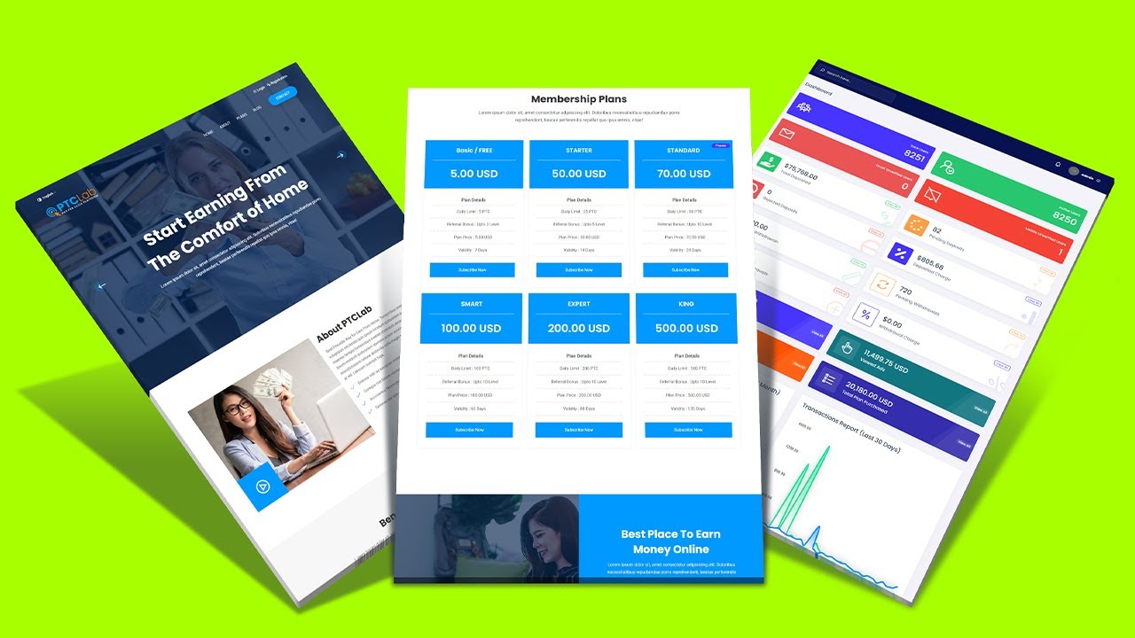 Ptc Earning Website laravel - ptclab