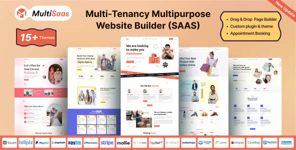 Multipurpose Website Builder SAAS- Businesso