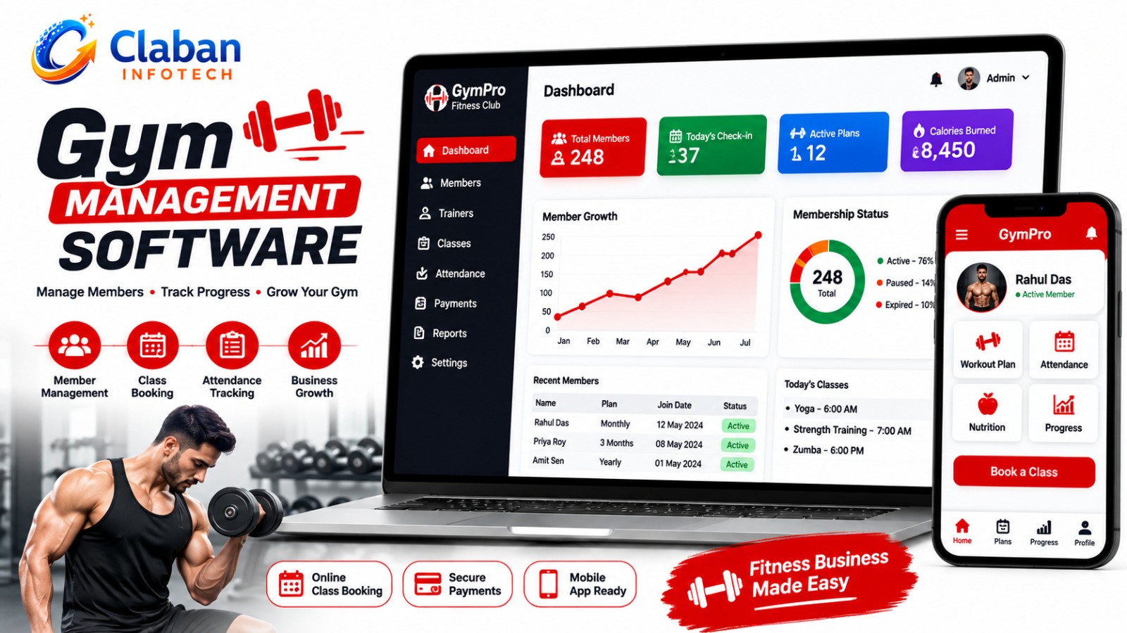 Claban Gym Management Software