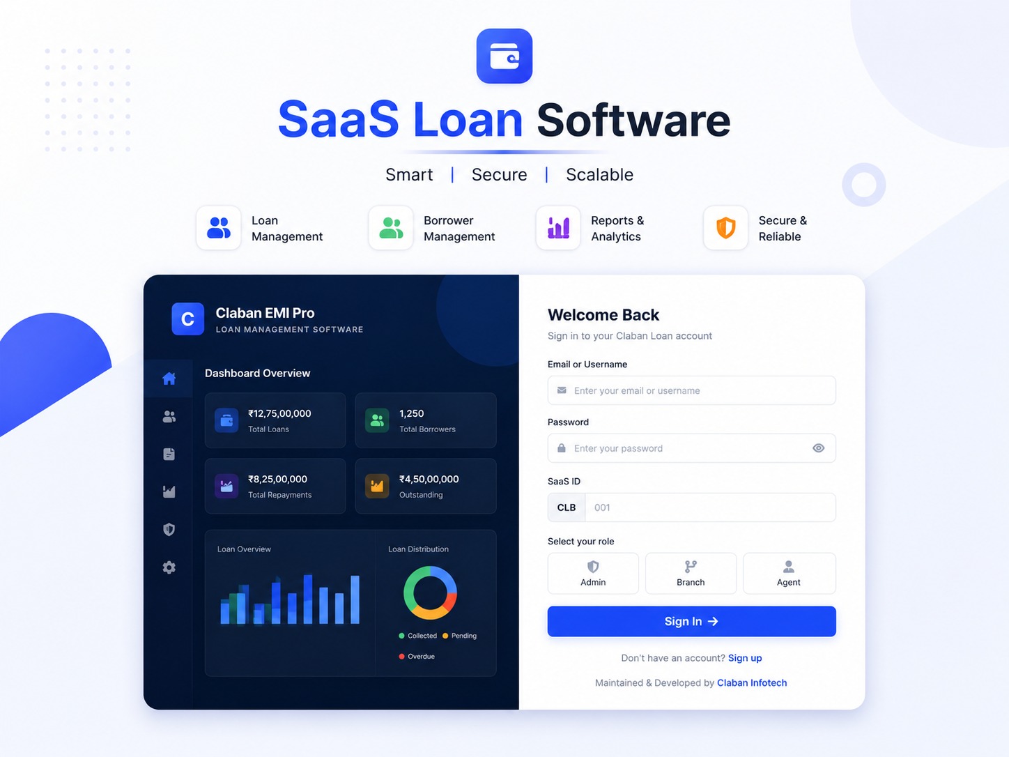 Claban SaaS Loan Management Software