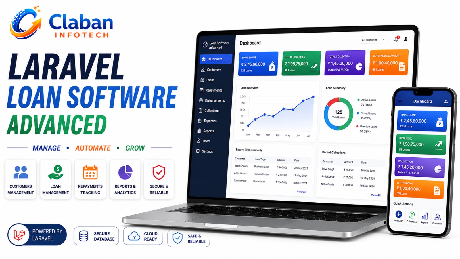 Claban Laravel Based Lending Software
