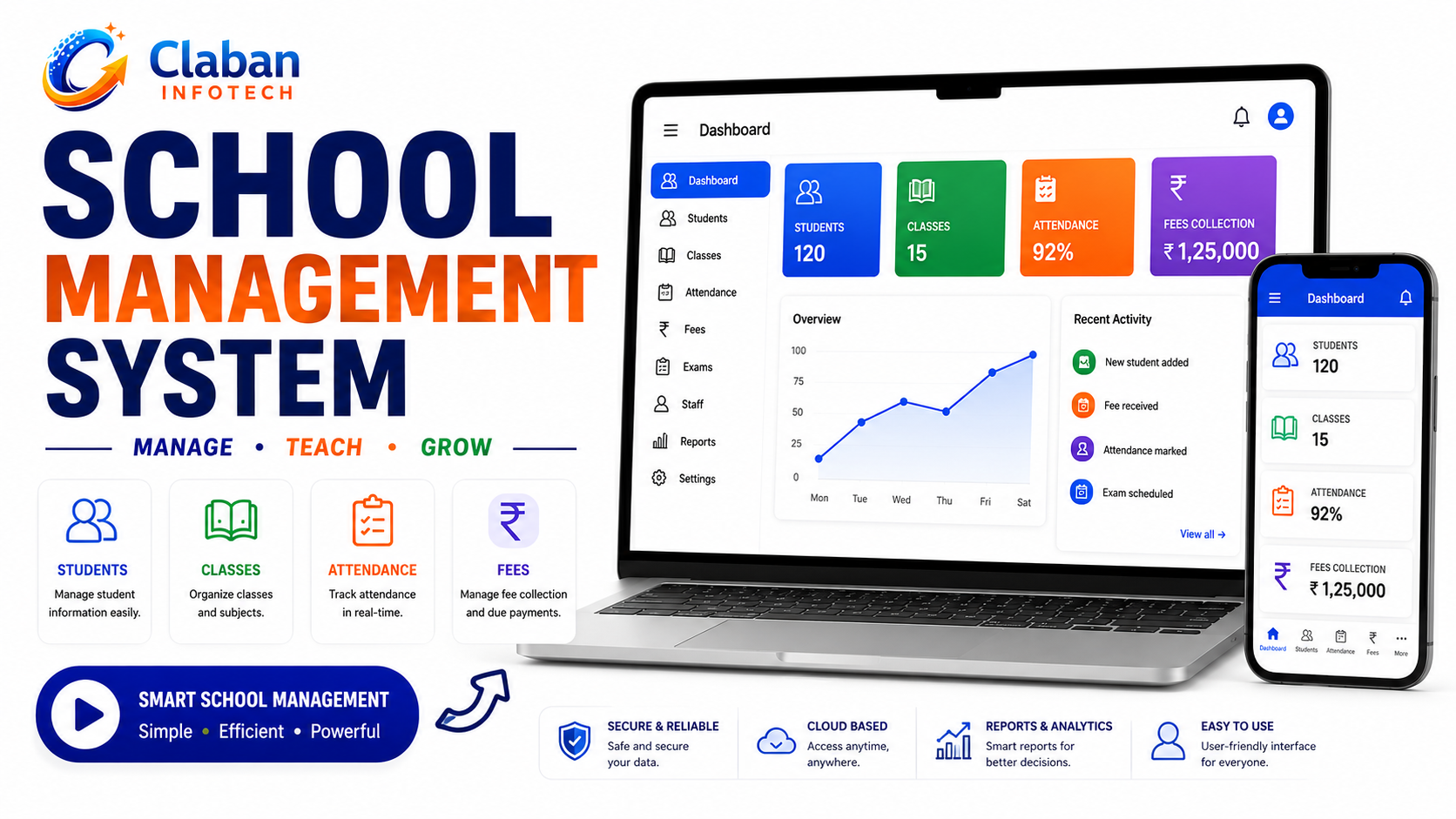 Claban School Management System