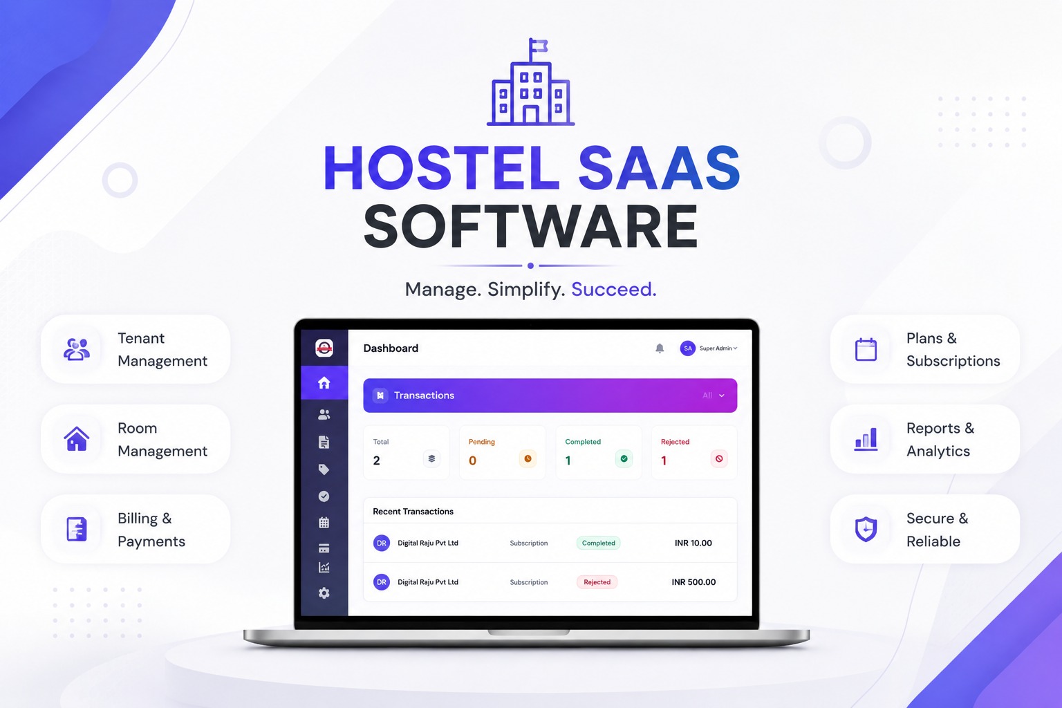 Claban SaaS Hostel Management System