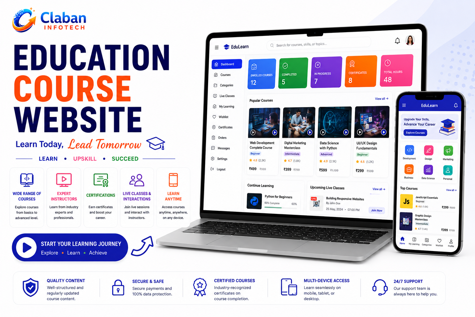 Claban Education Course Website